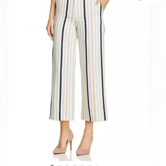 Tory Burch Wide leg crop military canvas pants 🤩 - Picture 2 of 16